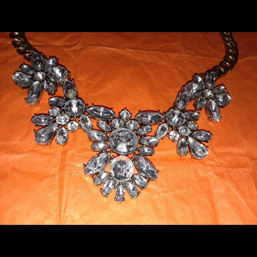 Rhinestone Necklace, costume jewelry